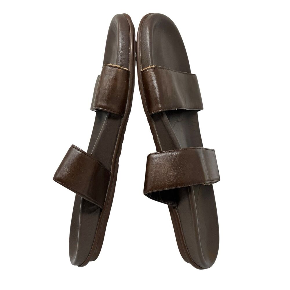 Naot Maldive Sandals Mens 13 Brown Leather Comfort Slides Comfort Strappy Summer - Picture 11 of 14